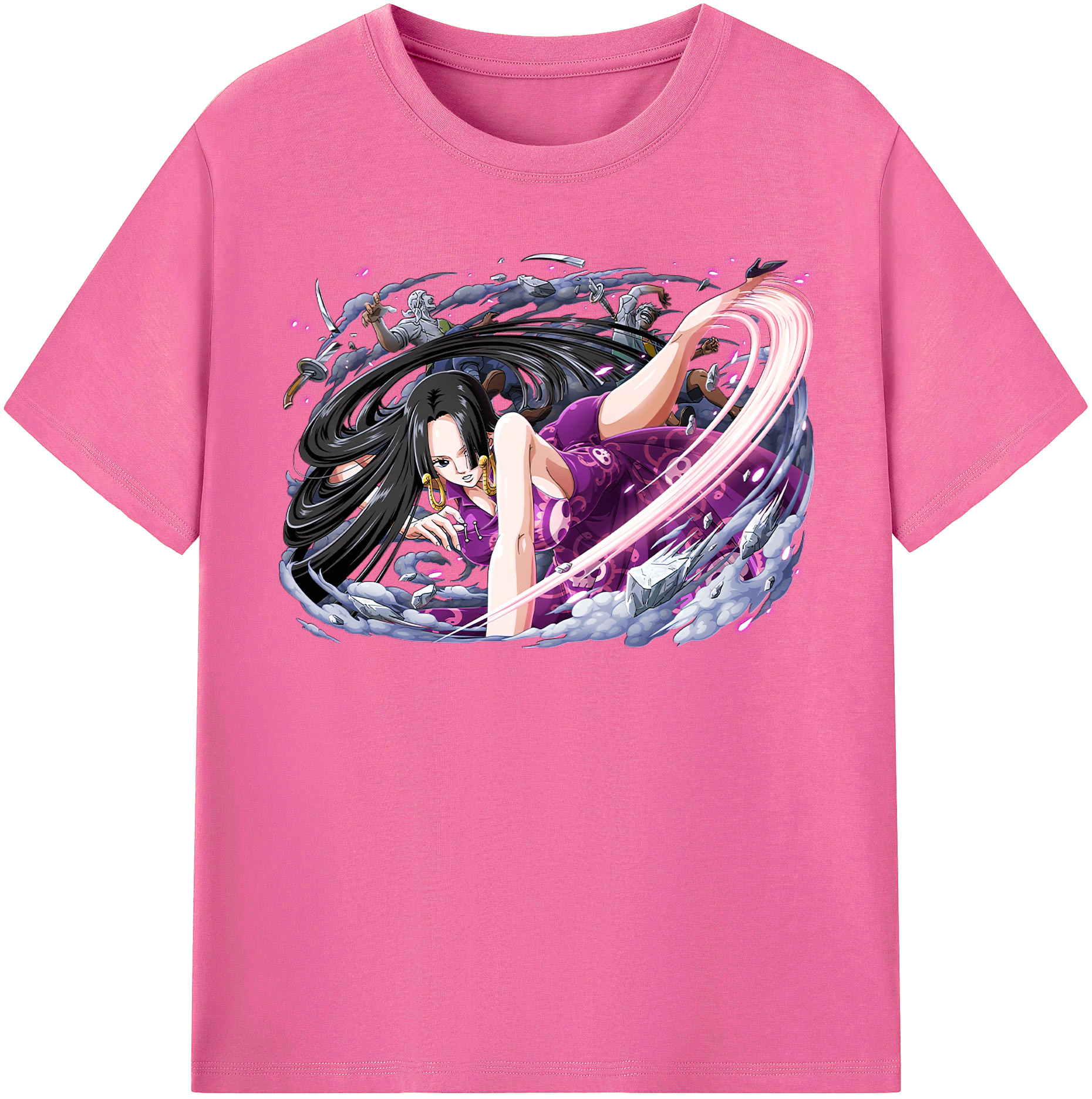 ワンピース ボア・ハンコック ONE PIECE Boa·Hancock レディースカジュアルプリントTシャツ（綿100％）